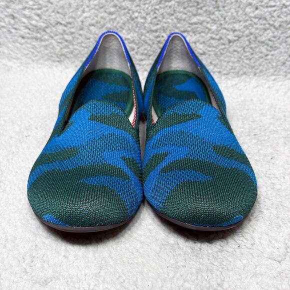 Rothy's The Loafer Womens Size 9 Slip On Flats Shoes Blue Camo Retired - Picture 2 of 10